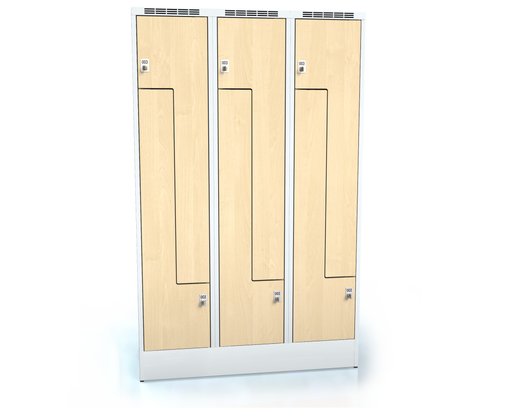 Cloakroom locker Z-shaped doors ALDERA 1920 x 1200 x 500